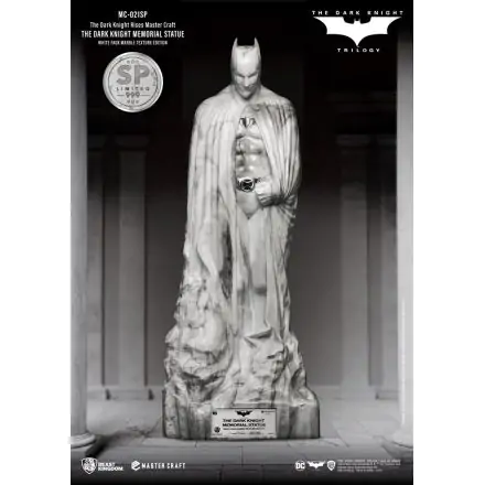 The Dark Knight Rises Master Craft  The Dark Knight Memorial Batman White Faux Marble Texture szobor figura termékfotó