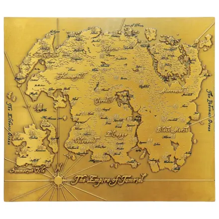 The Elder Scrolls replika Metal Map of Tamriel Limitált kiadás 15 x 13 cm termékfotó
