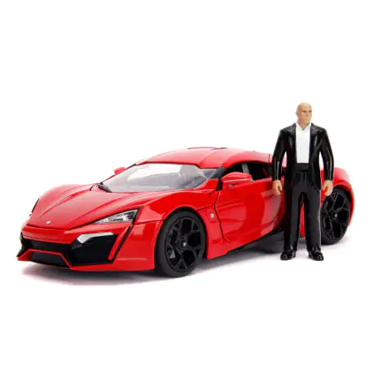 The Fast and Furious Diecast Model Hollywood Rides 1/18 Lykan Hypersport és Dom figura termékfotó