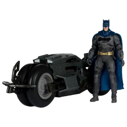 The Flash DC Multiverse Batcycle with Batman jármű és figura termékfotó