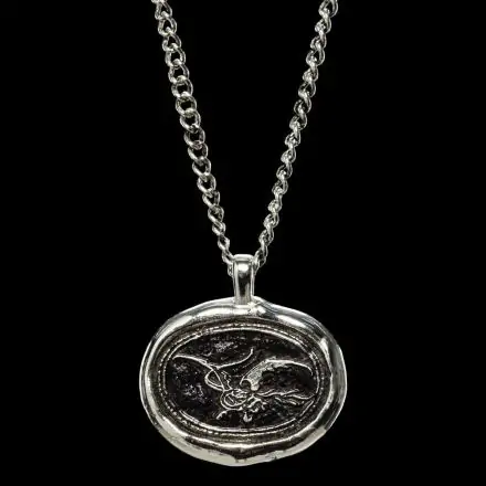 The Hobbit The Desolation of Smaug Smaug Wax Seal ezüstözött medál termékfotó