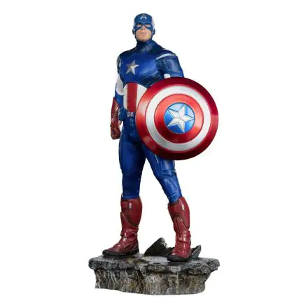 The Infinity Saga BDS Art Scale 1/10 Captain America Battle of NY szobor figura 23 cm termékfotója