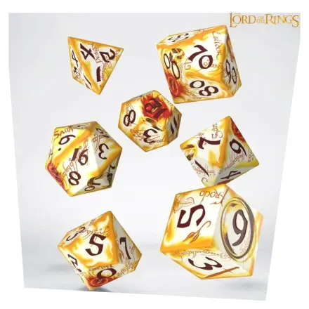 The Lord of the Rings Full Art 7 db-os dobókocka csomag Ring-bearers (Whitefire Radiance) termékfotó
