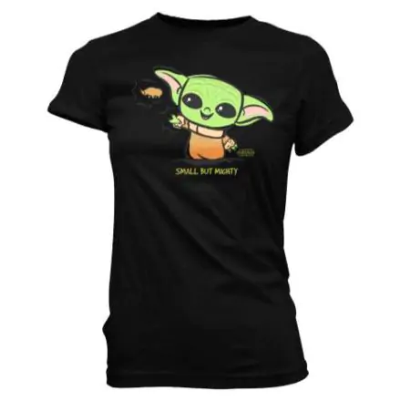 The Mandalorian Cute Yoda Force Black női póló termékfotó