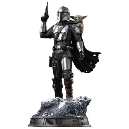 The Mandalorian & Grogu Art Scale 1/10 The Mandalorian and Grogu szobor figura 25 cm termékfotó