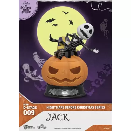 The Nightmare Before Christmas Mini Diorama Stage Jack PVC figura 10 cm termékfotó