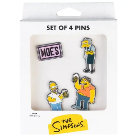 The Simpsons Moe's Tavern 4 db-os kitűző csomag  termékfotó