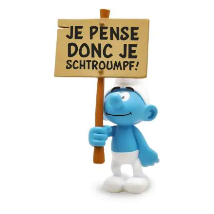 The Smurfs Collector Collection Smurf wit a Sign szobor figura 18 cm Francia felirat termékfotó