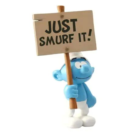 The Smurfs Collector Collection Smurf with a Sign Just Smurf It! szobor figura 18 cm termékfotó