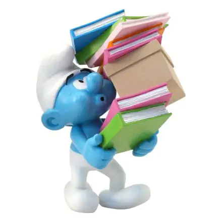 The Smurfs Collector Collection Statue Smurf Stack of Books szobor figura 17 cm termékfotó