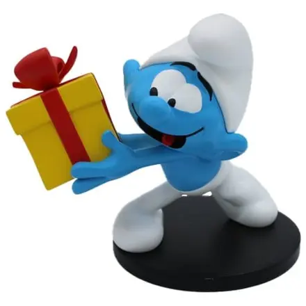 The Smurfs Jokey Smurf with Gift szobor figura 10 cm termékfotó