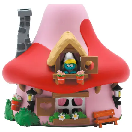 The Smurfs - Smurfette Mushroom House persely figura 15cm termékfotó