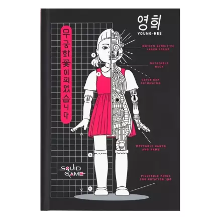 The Squid Game A5 jegyzetfüzet termékfotó