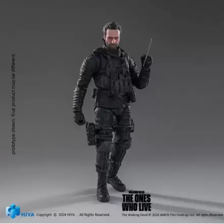 The Walking Dead: The Ones Who Lived Exquisite 1/18 Daryl Dixon Dark Eyes Walker Mini akciófigura 11 cm termékfotója