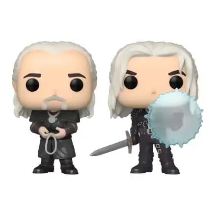 The Witcher Funko POP! Television Vinyl 2 darabos figura csomag Geralt & Vesemir 9 cm termékfotója