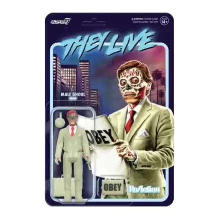 They Live ReAction Wave 02 Male Ghoul (Glow) akciófigura 10 cm termékfotója