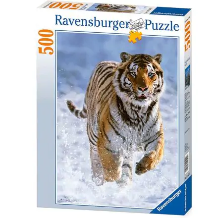 Tiger in the snow puzzle 500db-os termékfotó