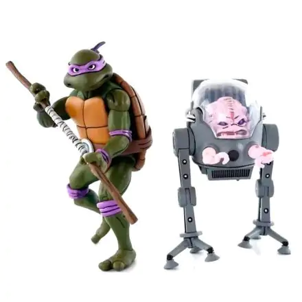 Tini Mutáns Ninja Teknős Donatello és Krang buborékban 2 darabos figura csomag 18cm termékfotó