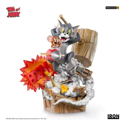 Tom & Jerry Prime Sacale 1/3 Tom & Jerry szobor figura 21 cm termékfotó