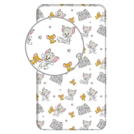 Tom és Jerry gumis lepedő 90*200 cm termékfotó
