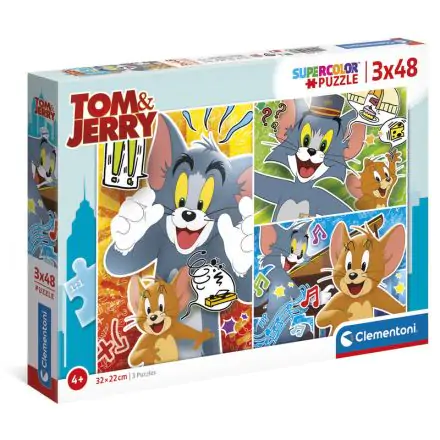 Tom és Jerry puzzle 3x48db-os termékfotó