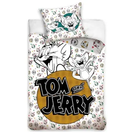 Tom és Jerry White ágyneműhuzat 140×200cm, 70x90 cm termékfotó