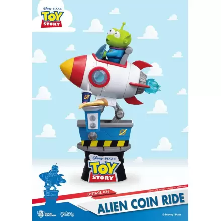 Toy Story D-Stage Alien Coin Ride PVC Diorama szobor figura15 cm termékfotó