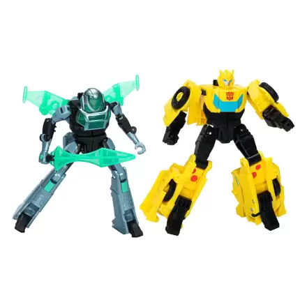 Transformers EarthSpark Cyber Combiner Bumblebee & Mo Malto 2 db-os akciófigura csomag 13 cm termékfotója