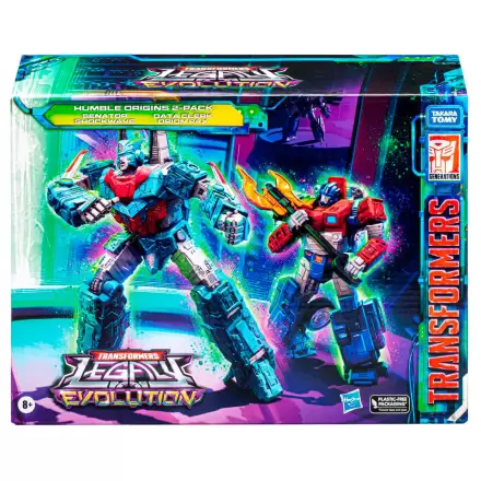 Transformers Legacy Evolution Rise of Tyranny Humble Origins Data Cleark & Senator 2db-os figura csomag 17,5cm termékfotója