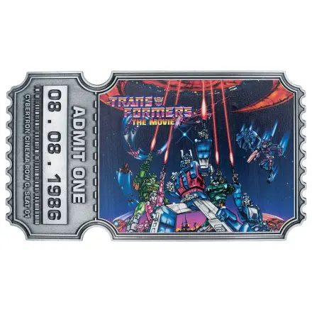 Transformers replika The Movie 40th Anniversary Movie Ticket Limitált kiadás 9 x 16 cm termékfotó