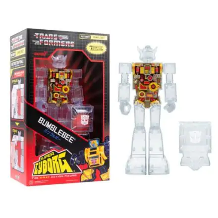 Transformers Super Cyborg Bumblebee (Clear) akciófigura 28 cm termékfotó