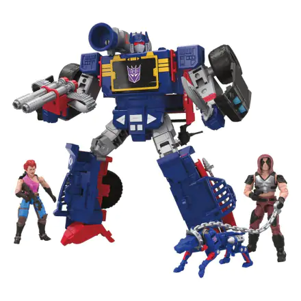 Transformers x G.I. Joe Decepticon Soundwave Dreadnok Thunder Machine with Zarana & Zartan akciófigurák termékfotó