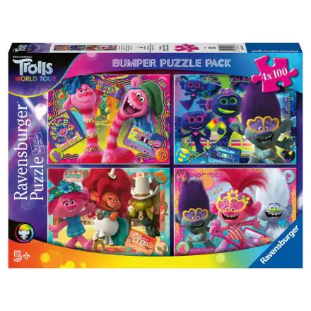 Trolls 2 puzzle 4x100db-os termékfotó