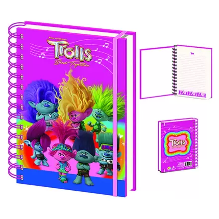 Trolls A5 lenticular jegyzetfüzet termékfotó