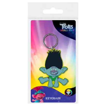 Trolls Világ körüli turné Branch gumis kulcstartó termékfotó