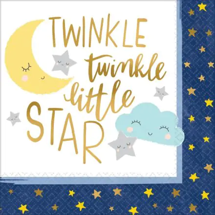 Twinkle, little star szalvéta 16 db-os 33*33 cm termékfotó