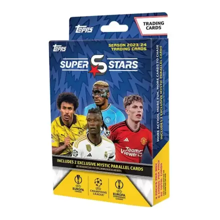 UEFA Champions League Super Stars 2023/24 Trading Cards Hanger Pack Angol nyelvű termékfotója