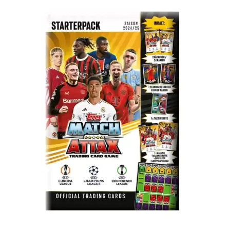UEFA Club Competitions Match Attax TCG Saison 2024/25 Starterpack német nyelvű termékfotó
