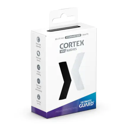 Ultimate Guard Cortex Sleeves Standard Size Black kártyatartó (100 db) termékfotója