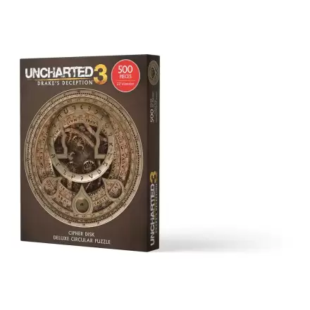 Uncharted Cipher Disk Circular Deluxe puzzle (500 darab) termékfotó