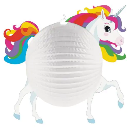 Unikornis lampion 25 cm termékfotó
