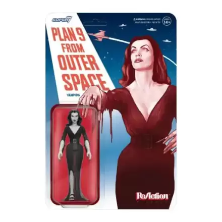 Vampira ReAction Wave 01 Vampira Plan 9 Grayscale akciófigura 10 cm termékfotója