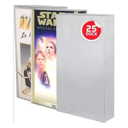 VHS 25 db-os PET protector védőtok csomag termékfotó