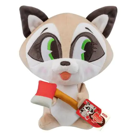 Villainous Valentines Paka Paka Raccoon plüss figura 18 cm termékfotó