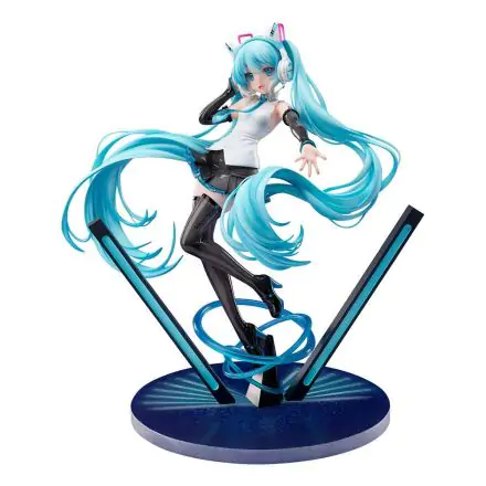 Vocaloid 1/7 Miku Hatsunse Cat Ear Headphone Ver. PVC szobor figura 25 cm termékfotó