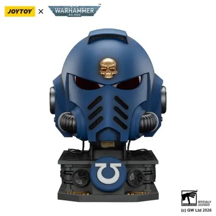 Warhammer 40,000 Captain MkX sisak és állvány Ultramarines 44 cm termékfotó