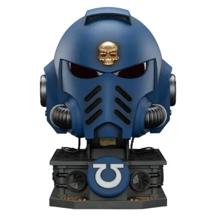 Warhammer 40,000 Captain MkX sisak és állvány Ultramarines 44 cm termékfotó