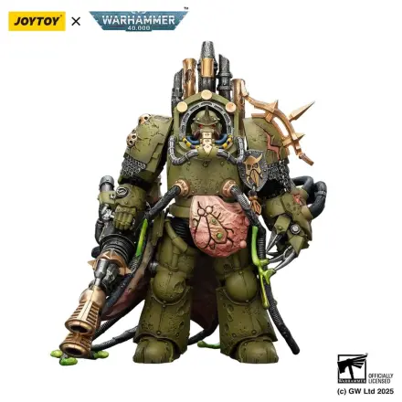 Warhammer 40,000 Death Guard Lord of Virulence with Power Fist and Twin Plague Spewer akciófigura 14 cm termékfotó