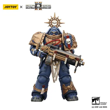 Warhammer 40,000: Space Marine 2 Ultramarines Heavy Relic Primus Armor with Heavy Relic Bolt Rifle akciófigura 13 cm termékfotó