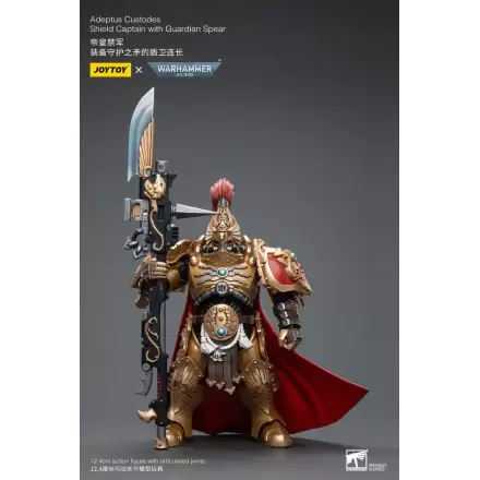 Warhammer 40k 1/18 Adeptus Custodes Shield Captain with Guardian Spear akciófigura 12 cm termékfotója